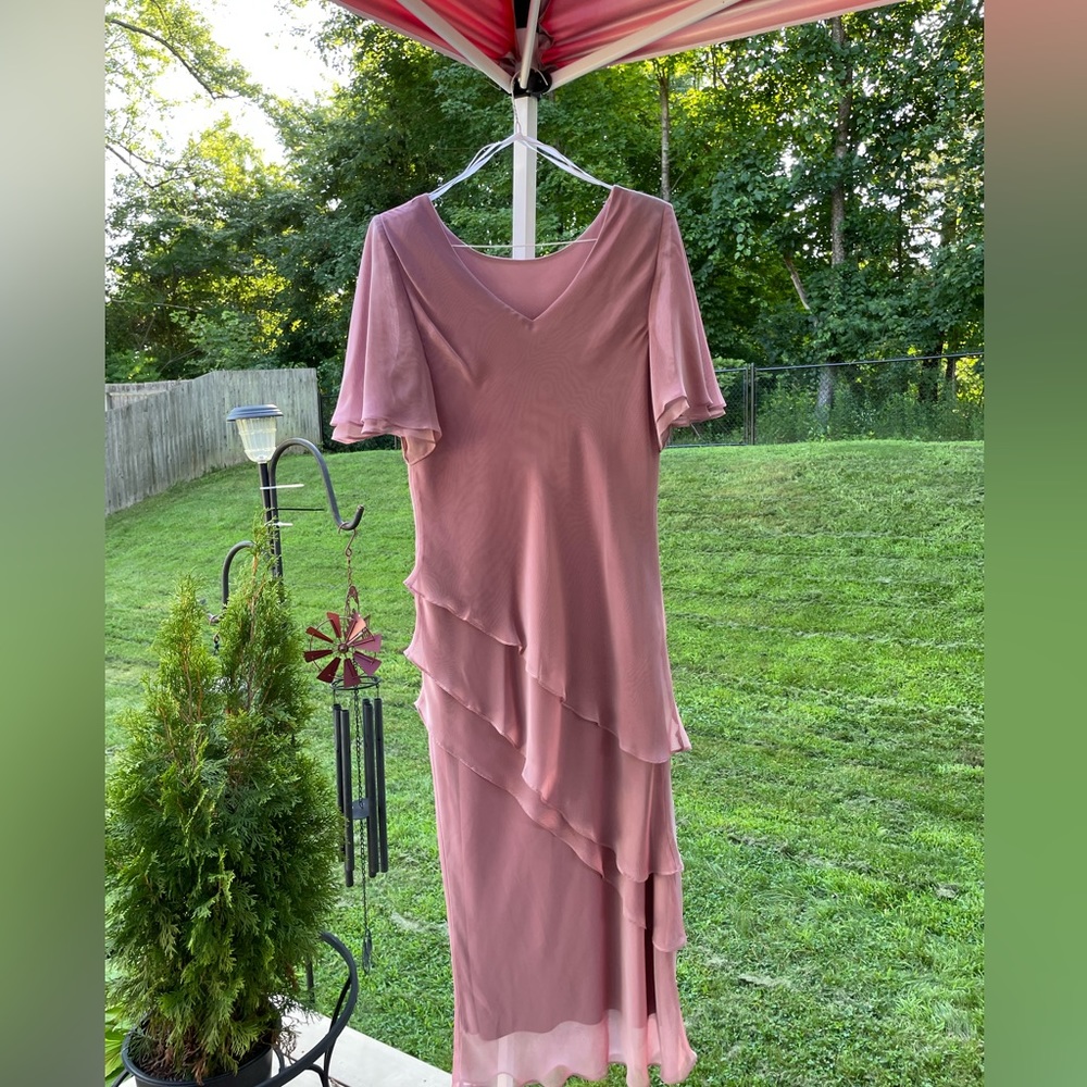 Virgo dress, rose color with shimmer